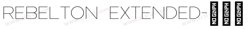 Rebelton Extended字体转换